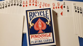 2013 PINOCHLE BICYCLE PLAYING CARD DECK REVIEW VIDEO [upl. by Angel]