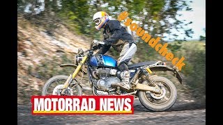 Sound Triumph Scrambler 1200 XE  On und Offroad GoPro [upl. by Adlin]