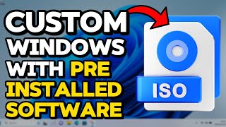 How to Create a Custom Windows ISO with Preinstalled Software Included for FREE Tutorial [upl. by Onitsirc711]