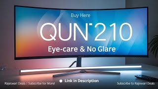 quntis monitor light bar review eyecare amp no glare monitor QuntisMonitor LightBaEyeCare views [upl. by Lemar]