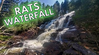 Rats waterfall  Chuteauxrats  Tremblant national park [upl. by Leonteen809]