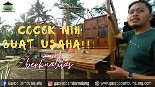 RUMAH BAMBU MINIMALIS MODERN BY GAZEBO BAMBU MALANG [upl. by Betthel445]