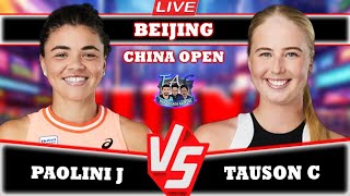 🔴LIVE Paolini J vs Tauson C • Beijing Open 2024 Paolini Tauson tennis wta BeijingOpen [upl. by Amikay]