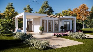 Mini CASA de 61 m² con 2 Dormitorios estilo MEDITERRANEA [upl. by Frannie535]