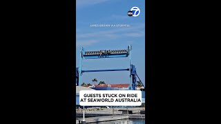 Guests stuck on ride at SeaWorld Australia [upl. by Narmi642]