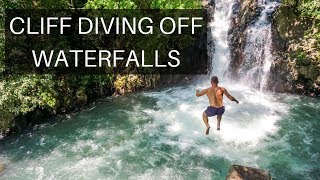 Aling Aling waterfall and Cliff diving at Sambangan Secret Garden Bali Indonesia [upl. by Ermanno]