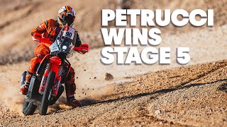 Dakar Rally Stage 5 Highlights Danilo Petrucci Wins The Stage [upl. by Rosemare]