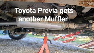 Toyota Previa gets another new Muffler [upl. by Deni]