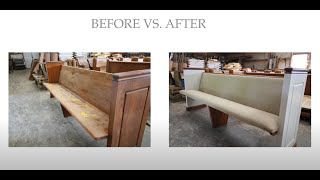 Church Pew Refinishing Restoration and Repair [upl. by Adabel]