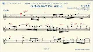 283  Cantata BWV 156 JSBach  Violin [upl. by Ribal]