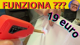 Riparare plastica con pistola per graffette economica  uso e prova di incollaggio [upl. by Everick]