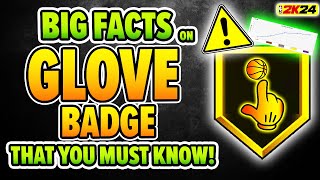 GLOVE badge BIG FACTS and STATS that you must know on NBA 2K24 [upl. by Kerman]