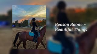 Beautiful Things  Benson Boone Sped Up [upl. by Budge]