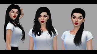 Hair The Sims 4 Criador Hallowsims [upl. by Bradeord]