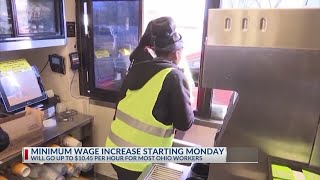 Minimum wage increase in Ohio starting on Monday [upl. by Deming572]