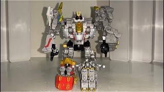 How to transform and combine legacy Volcanicus Transformers generations core class dinobot combiner [upl. by Arihsa544]