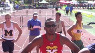 2016 TF  CIFss Prelims Div 2  Mens 300 Hurdles 5 Heats [upl. by Anitnauq777]