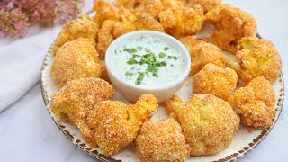 Baked Cauliflower Is Better Than Meat Crispy Oven Baked CauliflowerNo Oil Recipe [upl. by Yeldud262]