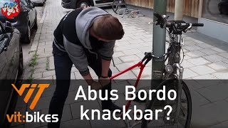 Faltschloss ABUS Bordo geknackt vitbikesTV [upl. by Mcdowell421]