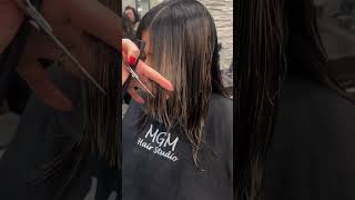 salon layered haircut  tutorial viral sh0rts pls subscribe [upl. by Anauqat197]