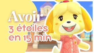 ⭐ Avoir 3 ÉTOILES et le REMODÎLE en 15 minutes sur Animal Crossing New Horizons  TUTO [upl. by Norha]