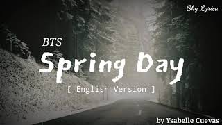 BTS  Spring Day  English Cover by Ysabelle Cuevas  LYRICS [upl. by Mcnully]