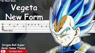 Dragon Ball Super  Vegeta New Form Genki Dama Theme Guitar Tutorial [upl. by Lolande]