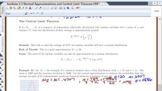 Lesson 11a Normal Appoximations and Distributions Derived from Normal Random Variables [upl. by Parnas]