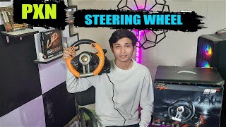 PXN V3II Steering Wheel For PCPS3PS4 Unboxing amp Review  Buget Racing Wheel  Tech Intelligent [upl. by Nij]