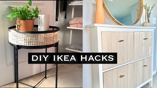 DIY IKEA Hacks  Affordable Decor Cane Tray  Fluted Cabinet  Faith Lyric [upl. by Birk]