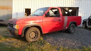 Nissan D21 Transmission Swap Truck Update on the Red Truck [upl. by Everick865]