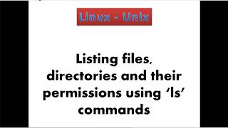 6 Linux  List files directoris and permissions using quotlsquot commands [upl. by Anitsirhk]