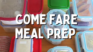 PIANIFICARE e ORGANIZZARE i pasti settimanali come Esempio pratico  Meal Prep [upl. by Ahsini]