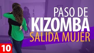 SALIDA de la MUJER  Pasos de KIZOMBA  Aprender a Bailar Kizomba – Kizomba para Principiantes 10 [upl. by Naivad]