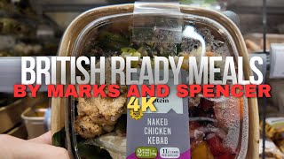 British Ready Meals by MampS Foodhall  Gourmet Convenience 4K [upl. by Plank520]