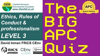 LEVEL 3 Ethics Rules of Conduct amp Professionalism  The BIG APC Quiz [upl. by Alodie]