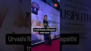 Urvashi Rautela takes the spotlight as she attends the trailer launch of Ghuspaithi [upl. by Vrablik]