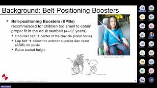 Booster Seats and Belt Fit Recent Research Findings from Volunteer Studies and Sled Testing 2023 [upl. by Atteyek]