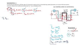 Problema de manómetros diferenciales [upl. by Lennaj106]