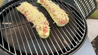 Gevulde Courgette op de Kamado  Eenvoudig Recept [upl. by Nannoc101]