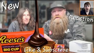 Reaction Chocolate Lava Reeses Big Cup Full Review [upl. by Ordnasil]