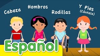 Cabeza Hombros Rodillas Y Pies Cántala  Canciones Infantiles  Super Simple Español [upl. by Foss]