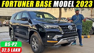 Black Beast🖤  Fortuner Base Model 2023  Walkaround with On Road Price  Fortuner 2023 [upl. by Nickolaus443]