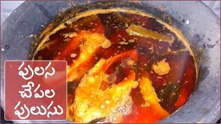 పులస చేప పులుసు  Godavari special Pulasa Fish Curry  Pulasa Recipe in Telugu [upl. by Assiron]