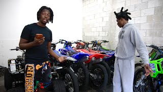 Broward Vee Shows FloridaMadeMG 150000 INSANE Dirtbike Collection [upl. by Annahsirhc]