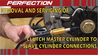 Removal and Servicing of Clutch Master Cylinder to Slave Cylinder Connections [upl. by Dyraj]