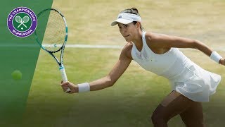 Garbiñe Muguruza v Angelique Kerber highlights  Wimbledon 2017 fourth round [upl. by Erdna760]