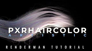 Blender  Renderman  PxrHairColor Artistic Tutorial [upl. by Yeldahc]