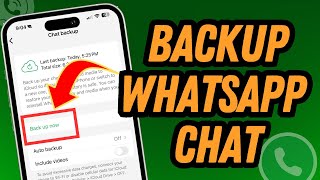 How To Backup Your WhatsApp Chat  Full Guide [upl. by Nosnek117]