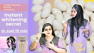 Glowing skin Polish with Whitening Capsule  Sadaf Beauty World [upl. by Libb]